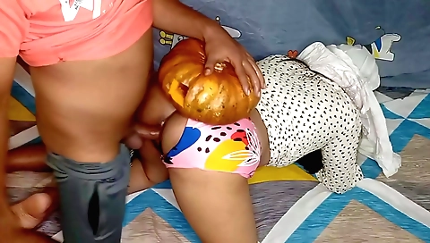 Indian webcam video showing a busty slut with huge tits