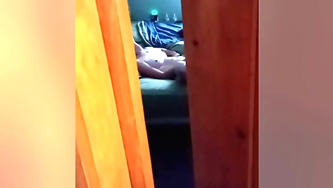 Hot indian woman on the bed playing with her pussy