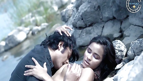 Indian girl enjoys being outdoors and having fun with her lover